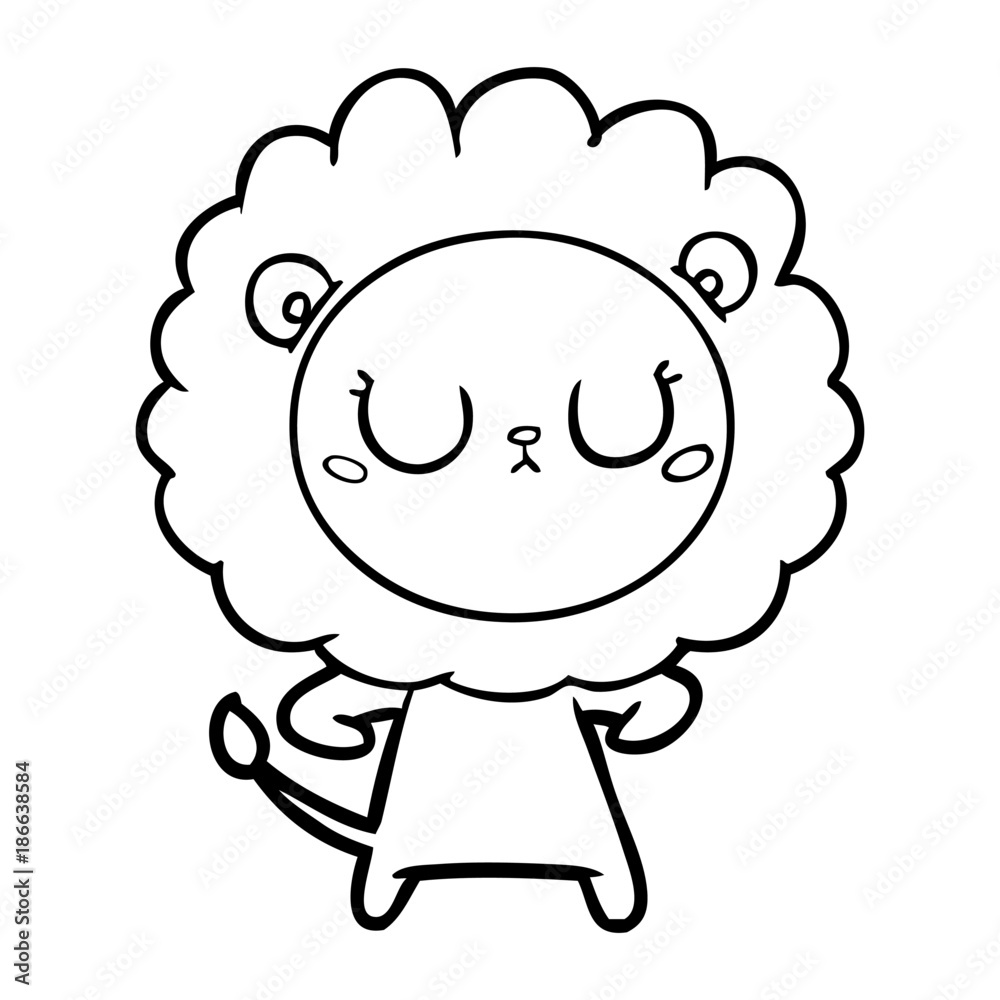 cartoon lion cartoon lion