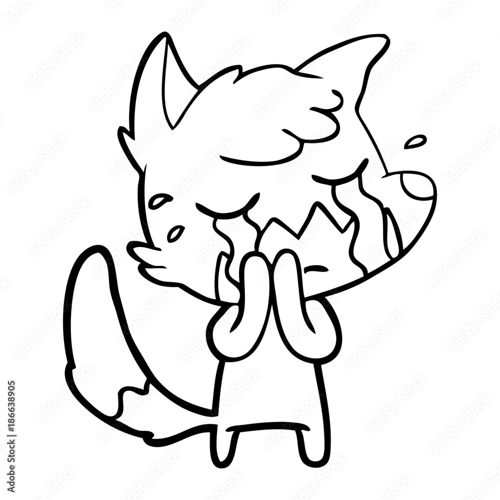 crying fox cartoon crying fox cartoon