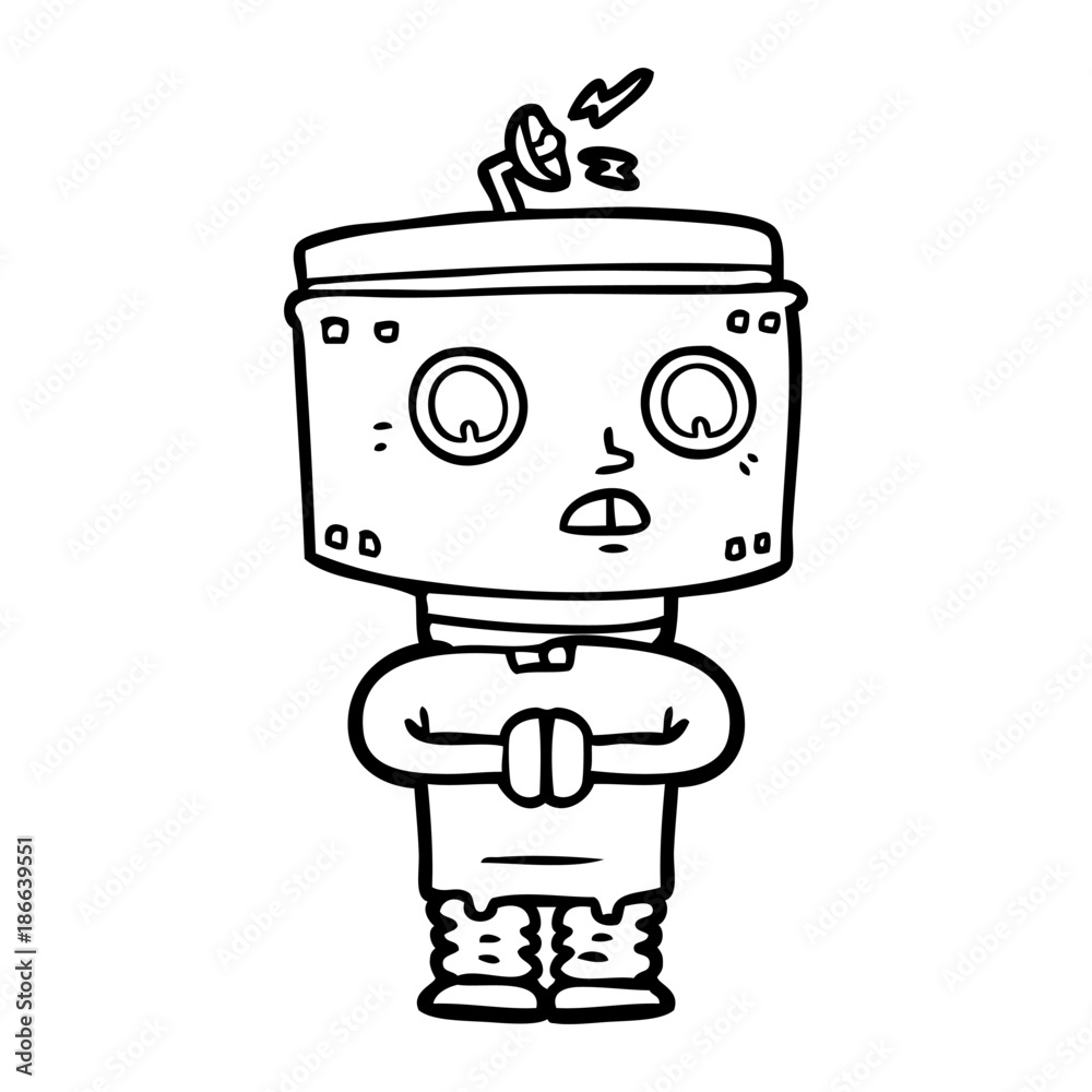 cartoon robot cartoon robot