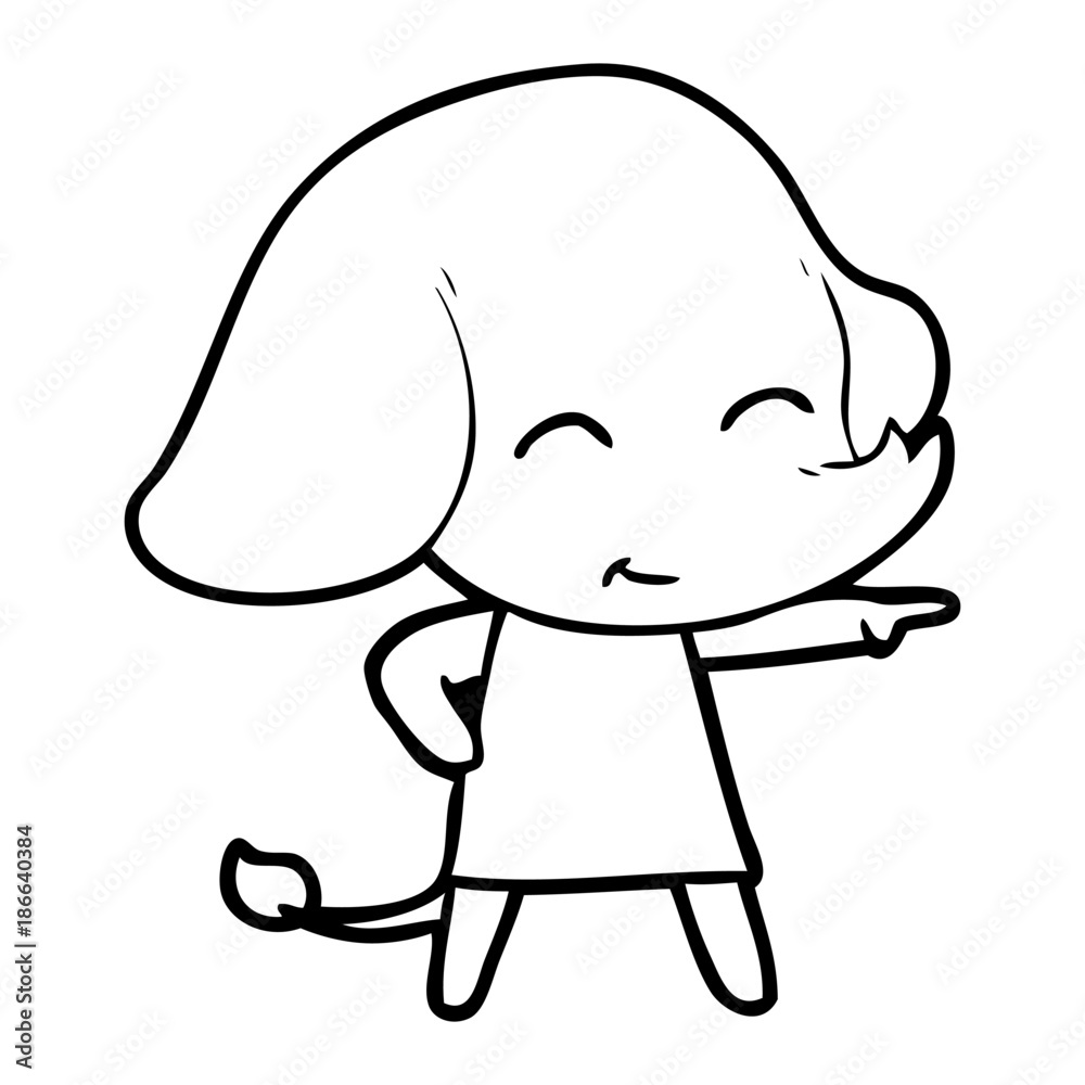 cute cartoon elephant
