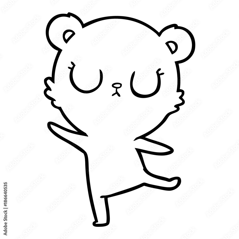 peaceful cartoon polar bear peaceful cartoon polar bear