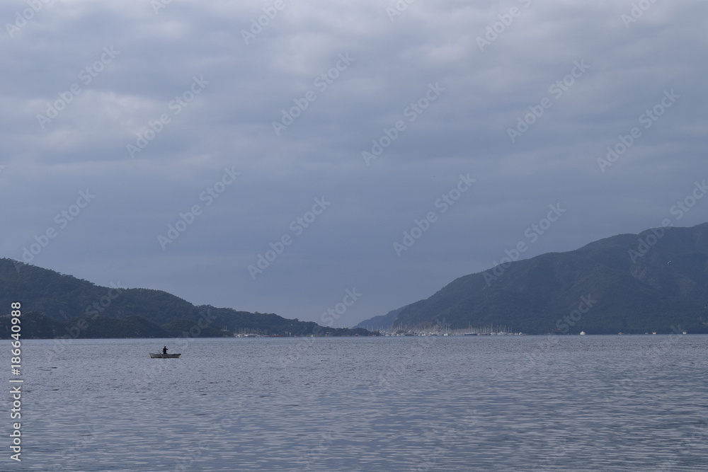 The sea in Marmaris The sea in Marmaris