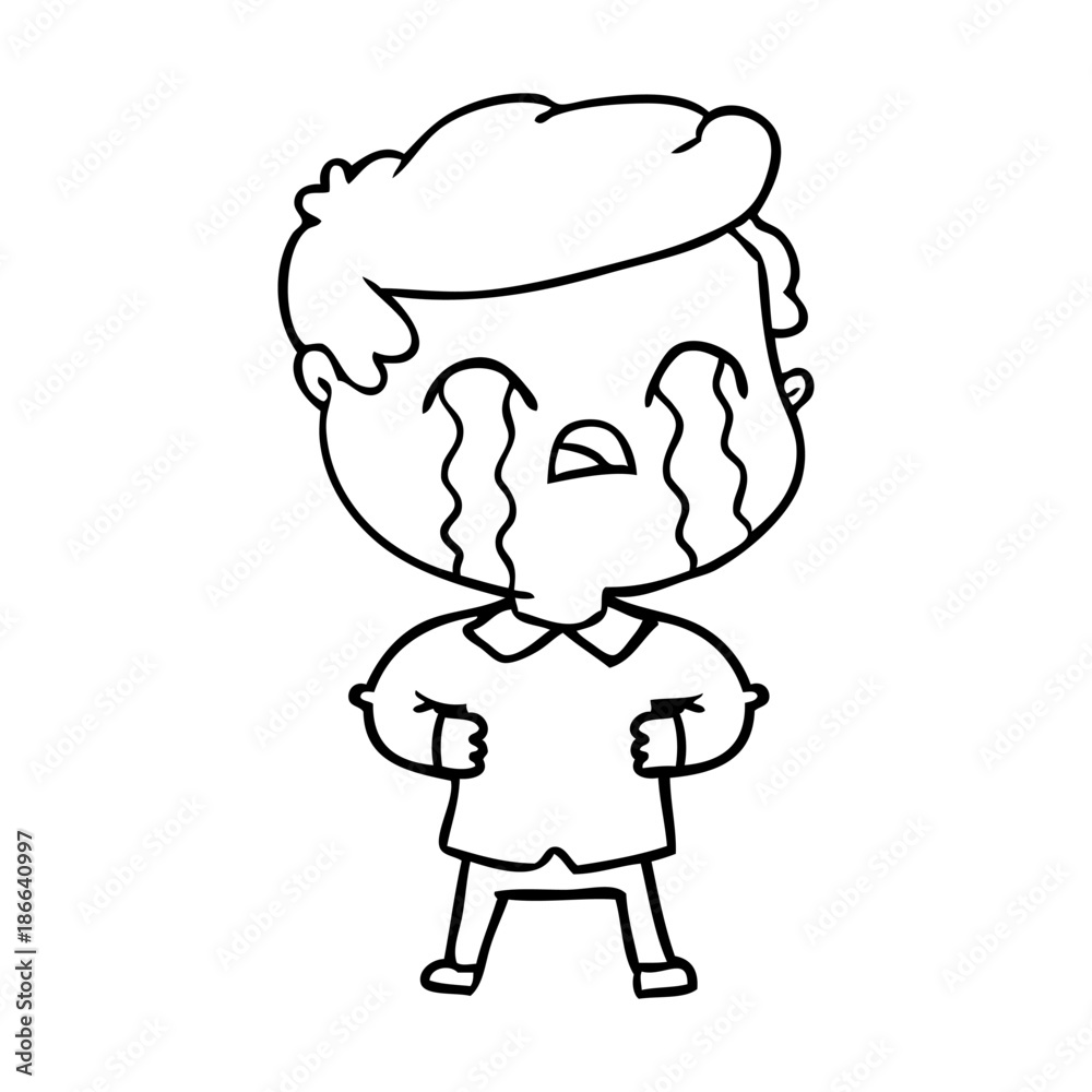 cartoon man crying cartoon man crying