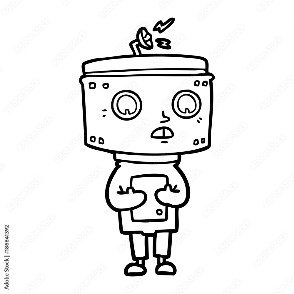 cartoon robot cartoon robot
