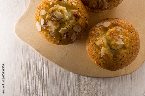 Almond poppy seed muffins