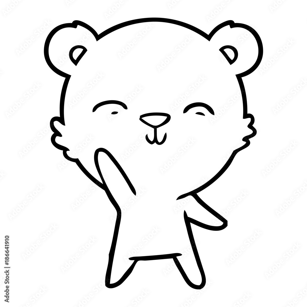 happy cartoon bear happy cartoon bear