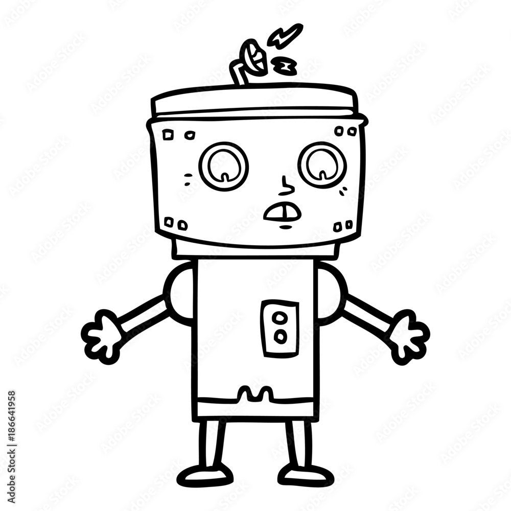 cartoon robot cartoon robot