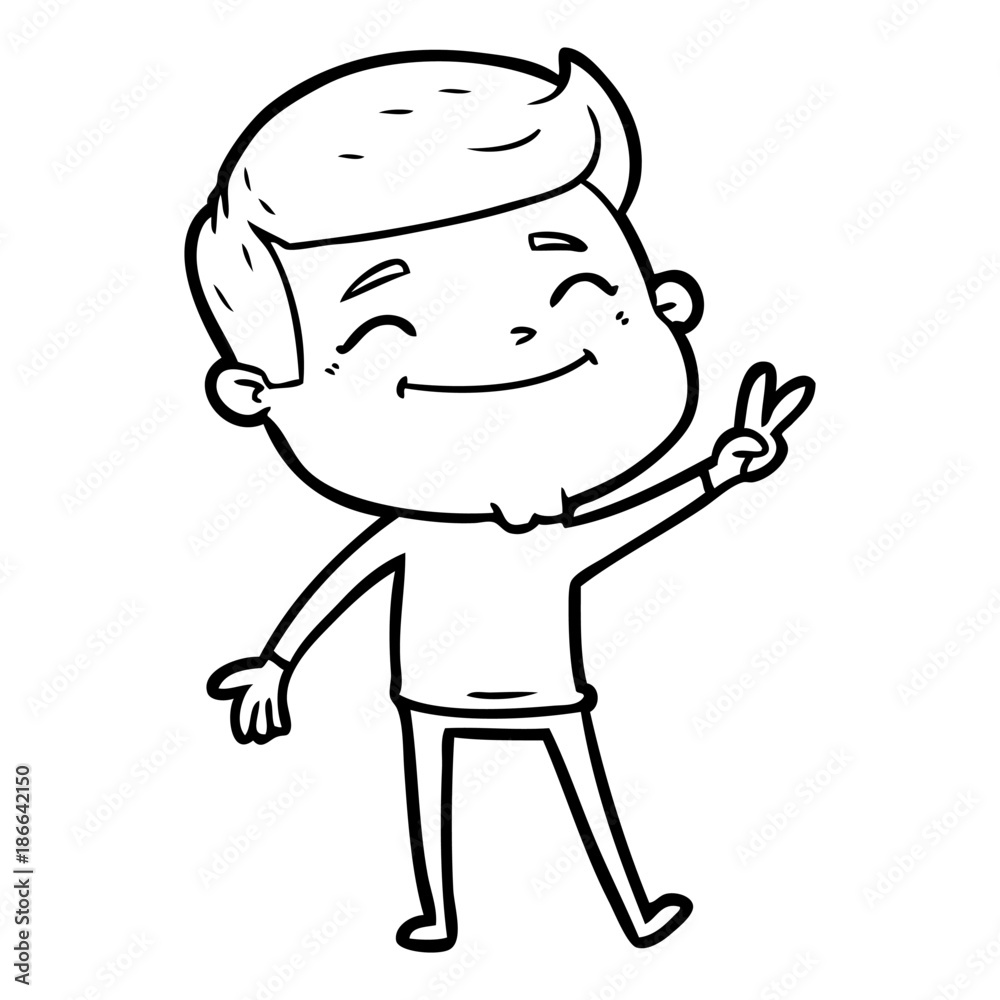 happy cartoon man happy cartoon man
