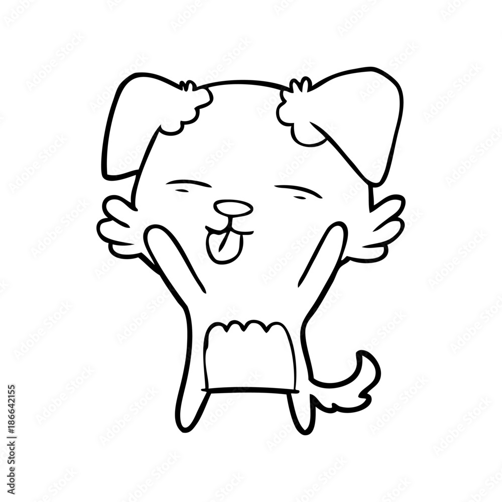 cartoon dog sticking out tongue cartoon dog sticking out tongue