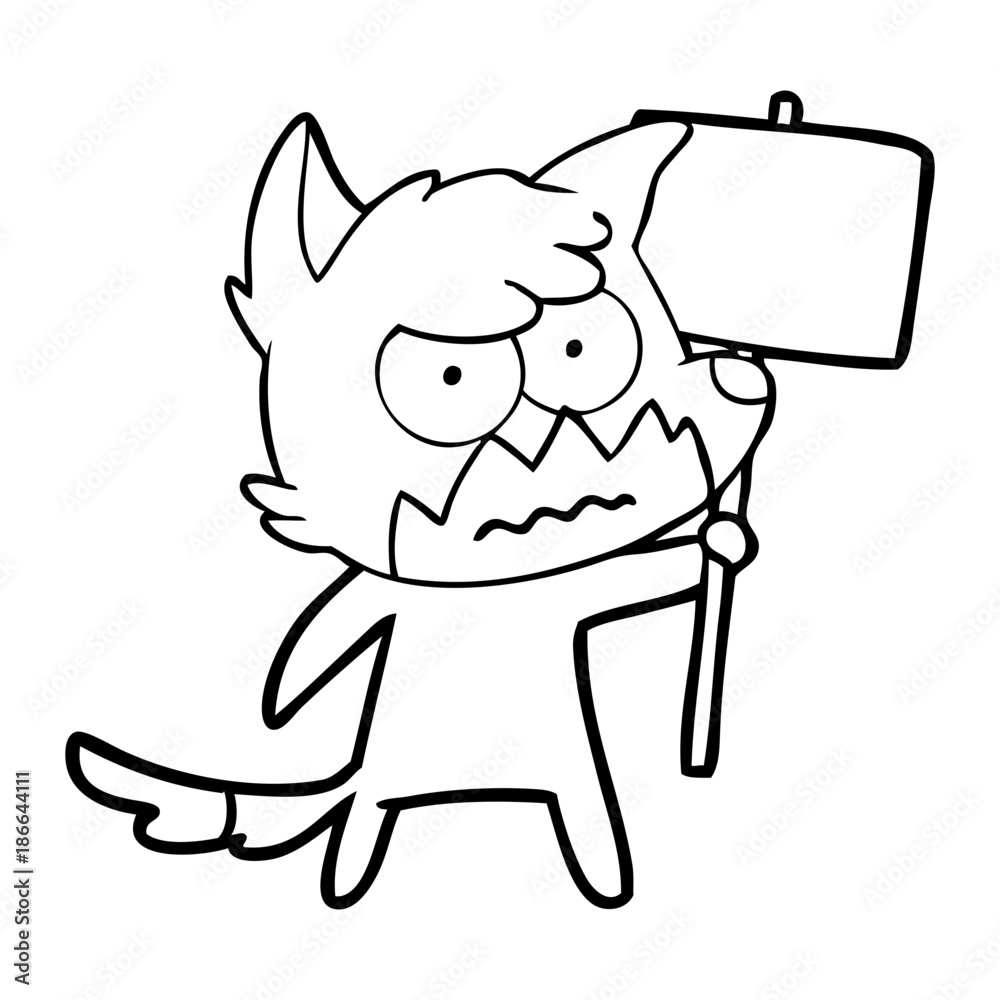 cartoon annoyed fox cartoon annoyed fox