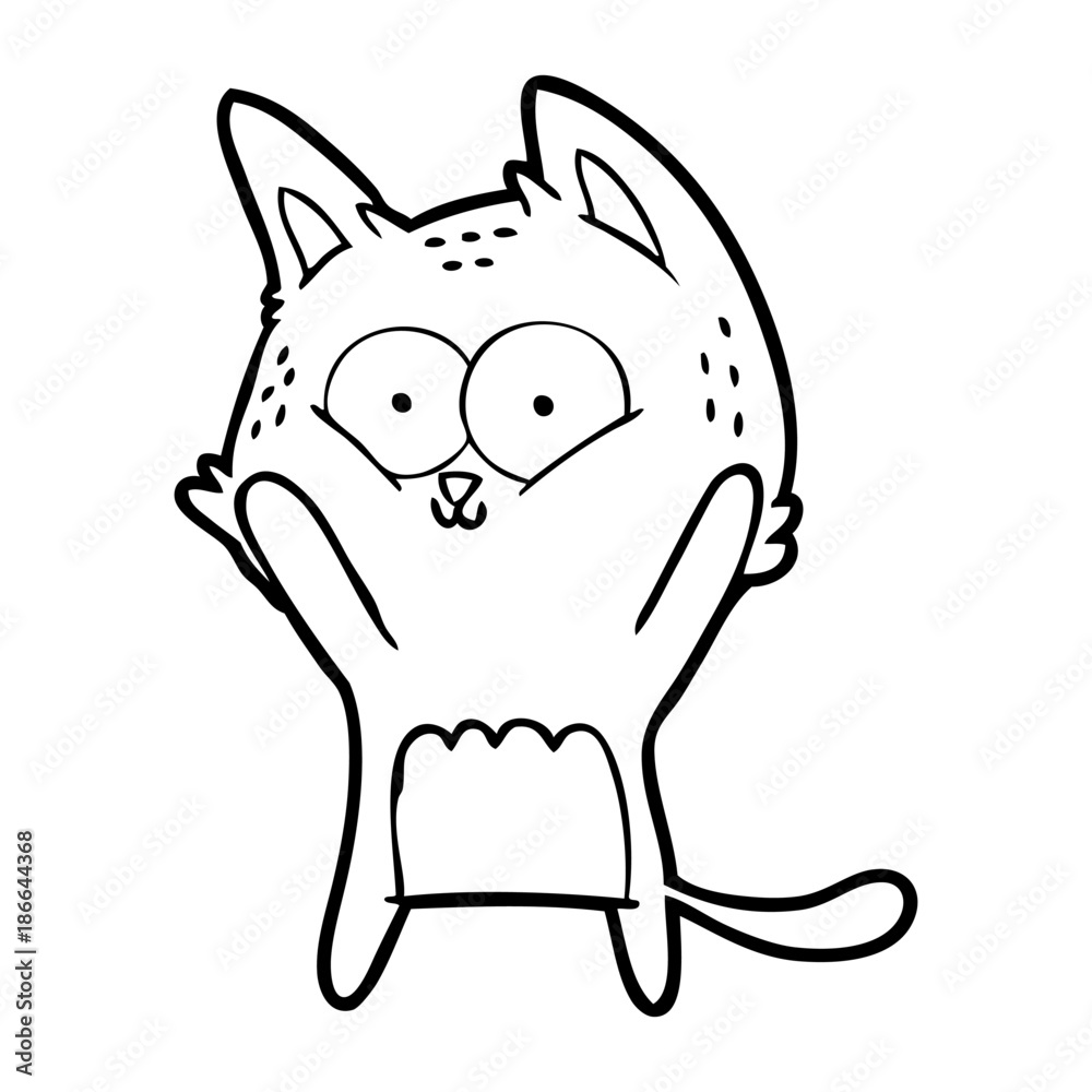 Obraz premium cartoon cat