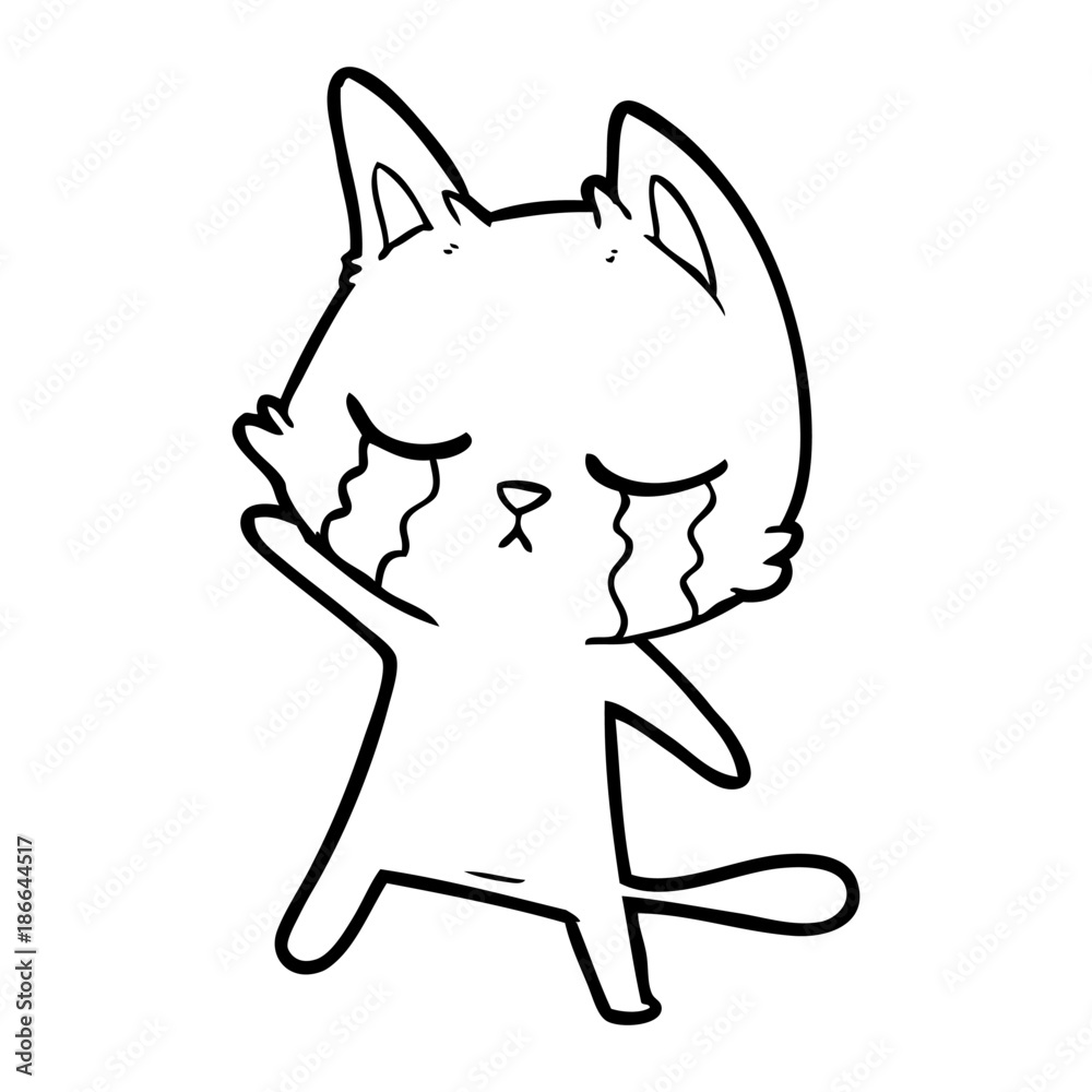 crying cartoon cat crying cartoon cat