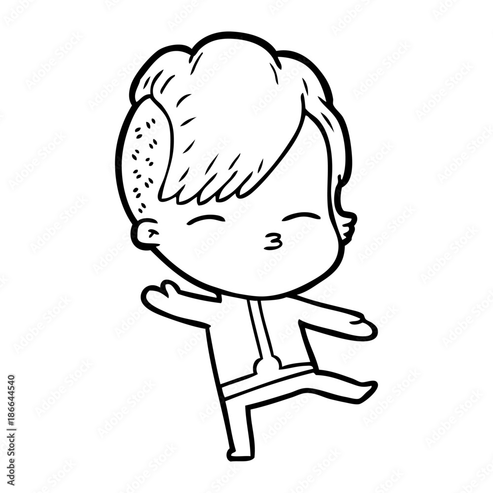 cartoon girl wearing futuristic clothes cartoon girl wearing futuristic clothes