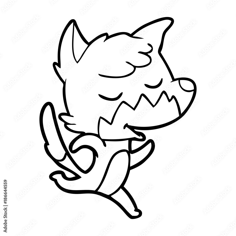 friendly cartoon fox friendly cartoon fox