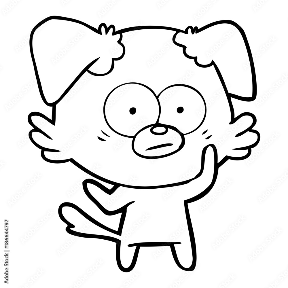 nervous dog cartoon nervous dog cartoon