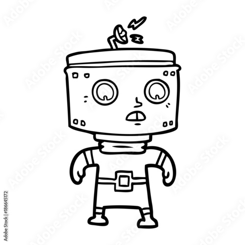 cartoon robot