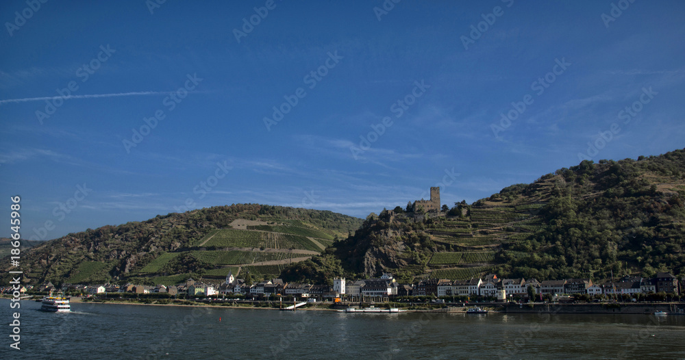 Château de Gutenfels à Kaub, Rhénanie-Palatinat, Allemagne Château de Gutenfels à Kaub, Rhénanie-Palatinat, Allemagne