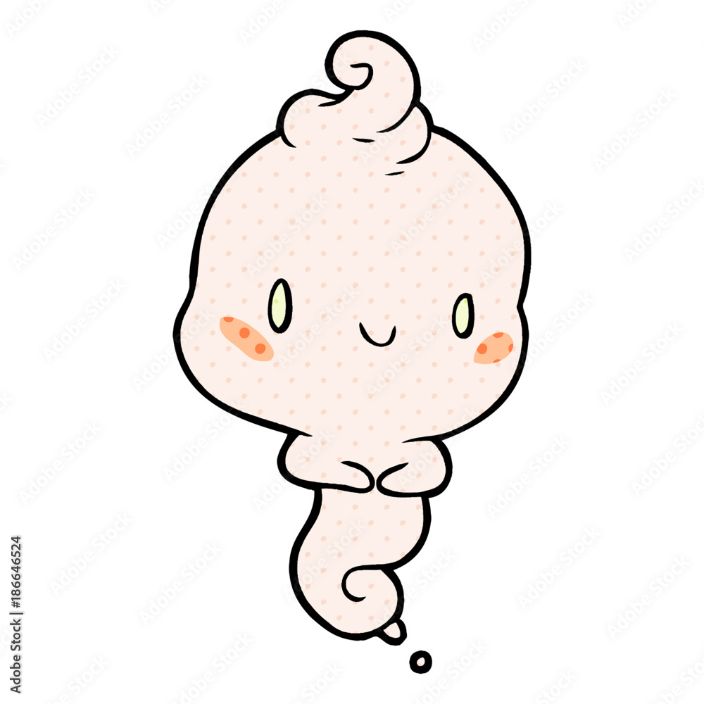 Fototapeta premium cute cartoon ghost
