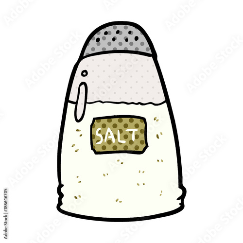 cartoon salt shaker