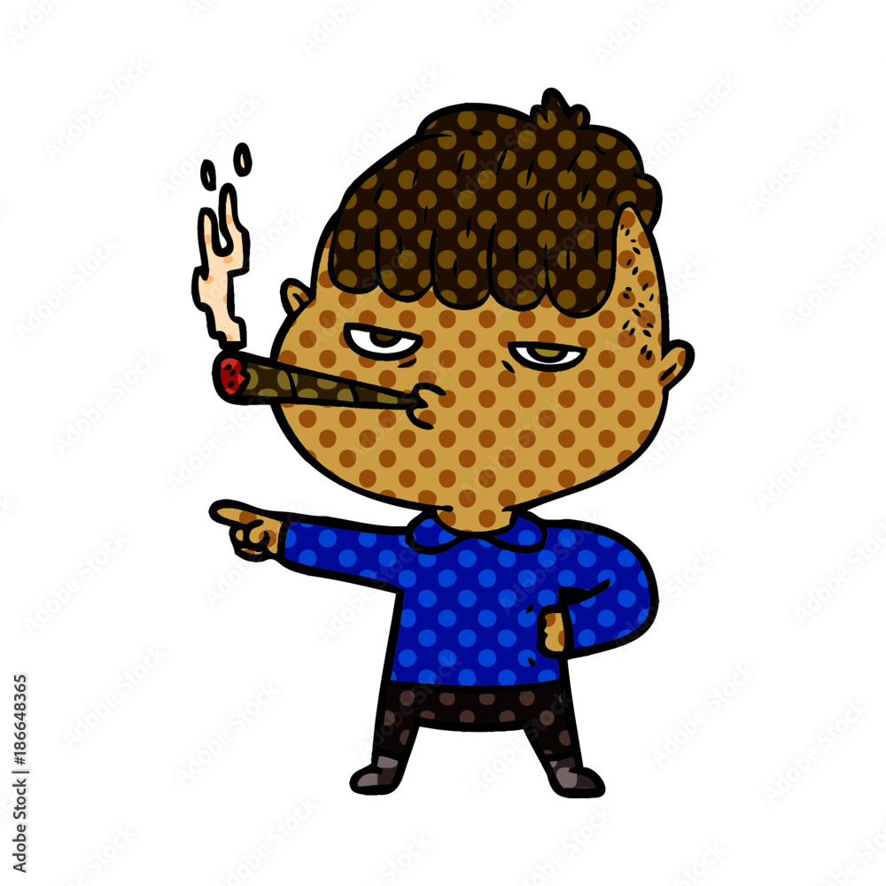 cartoon man smoking cartoon man smoking
