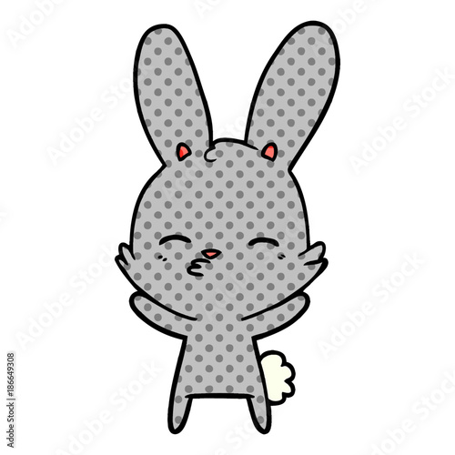curious bunny cartoon