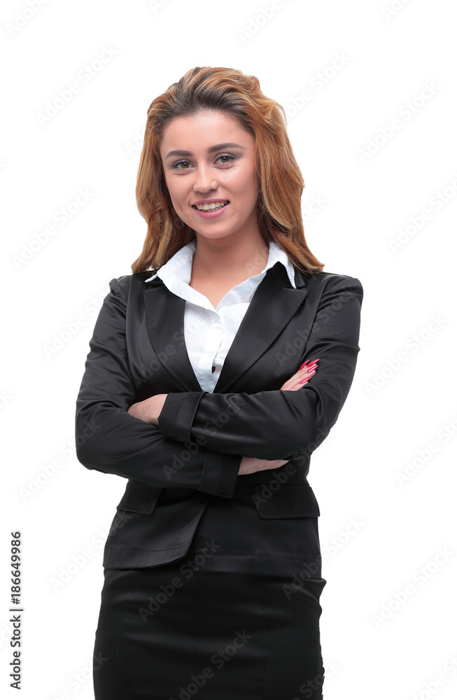 portrait of a smiling business woman. portrait of a smiling business woman.