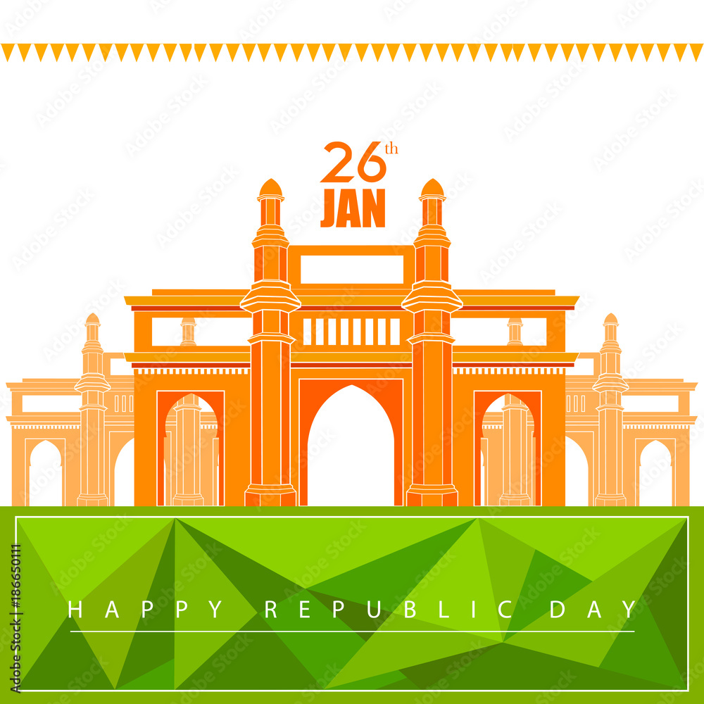 Obraz premium 26 January Happy Republic Day of India background
