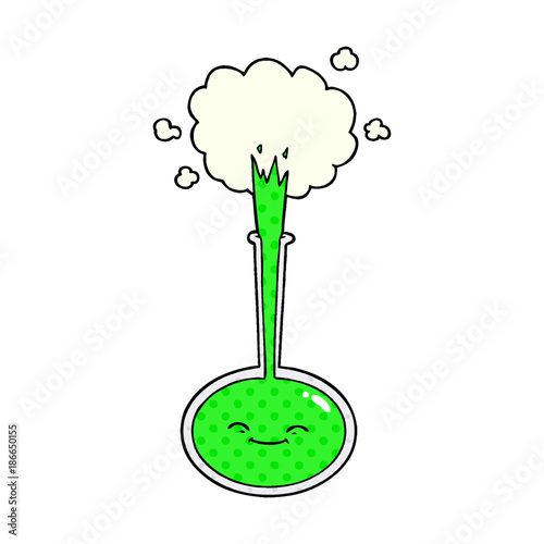 cartoon chemical reaction