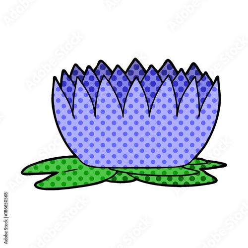 cartoon waterlily