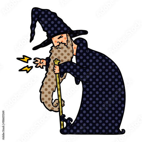 cartoon wizard