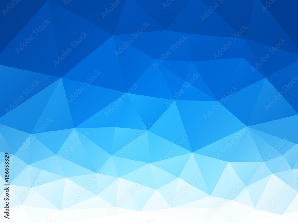 Fototapeta premium vector abstract blue white triangles background