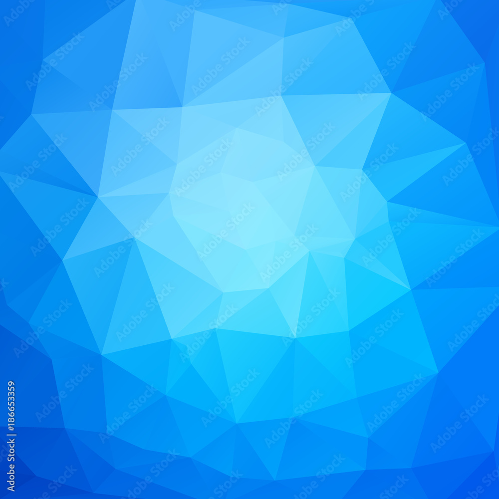 vector abstract blue mosaic triangles background