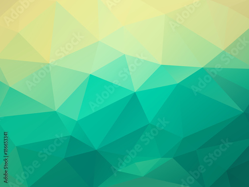 vector abstract green triangles background