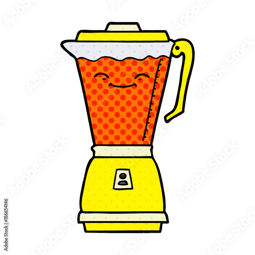 cartoon food processor