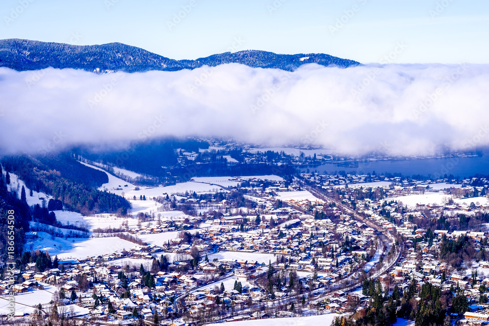 Fototapeta premium view from wallberg mountain