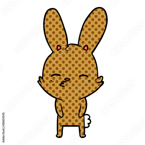 curious bunny cartoon