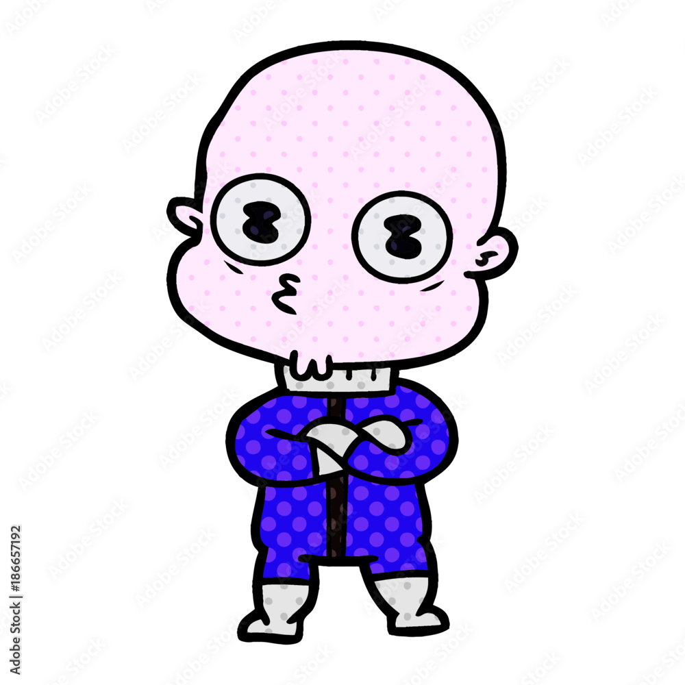 cartoon weird bald spaceman cartoon weird bald spaceman
