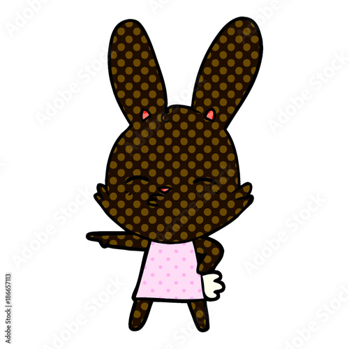 curious bunny cartoon