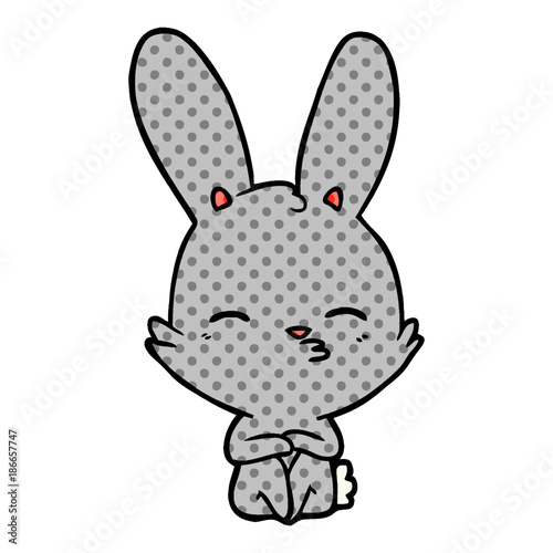 curious bunny cartoon