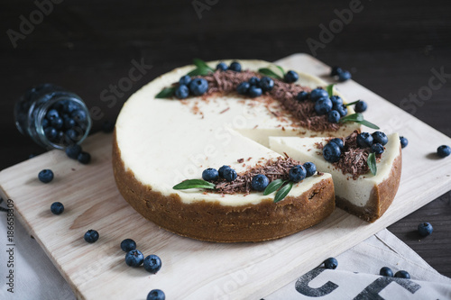 cheesecake with blueberry