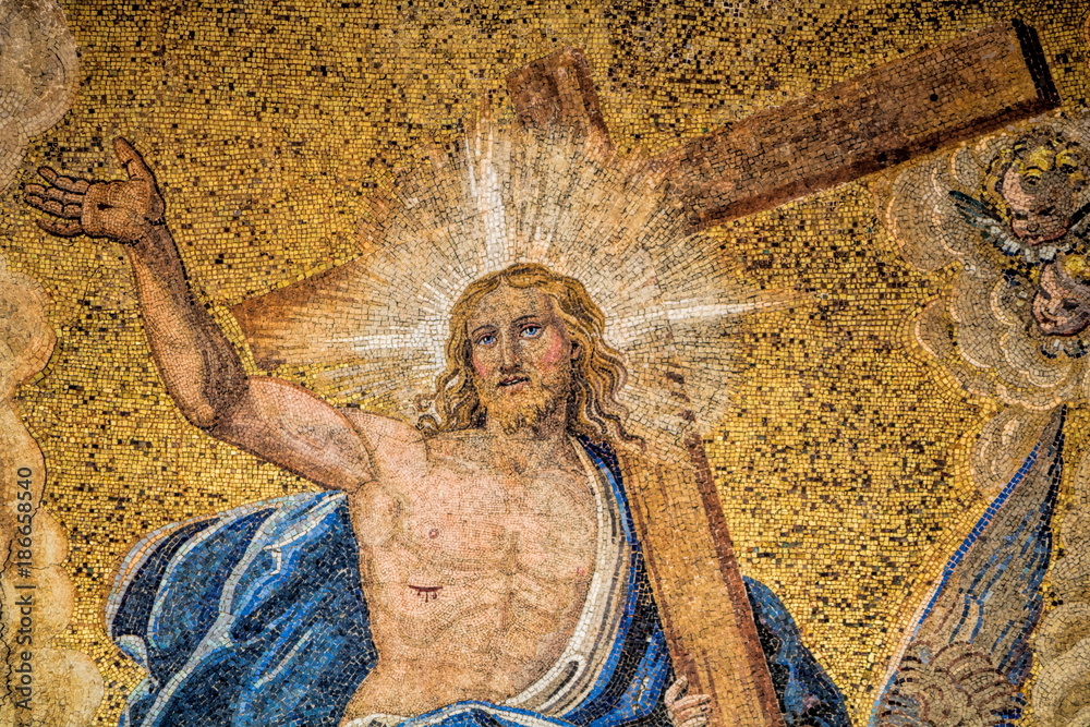 Obraz premium Venedig, Jesus mit Kreuz