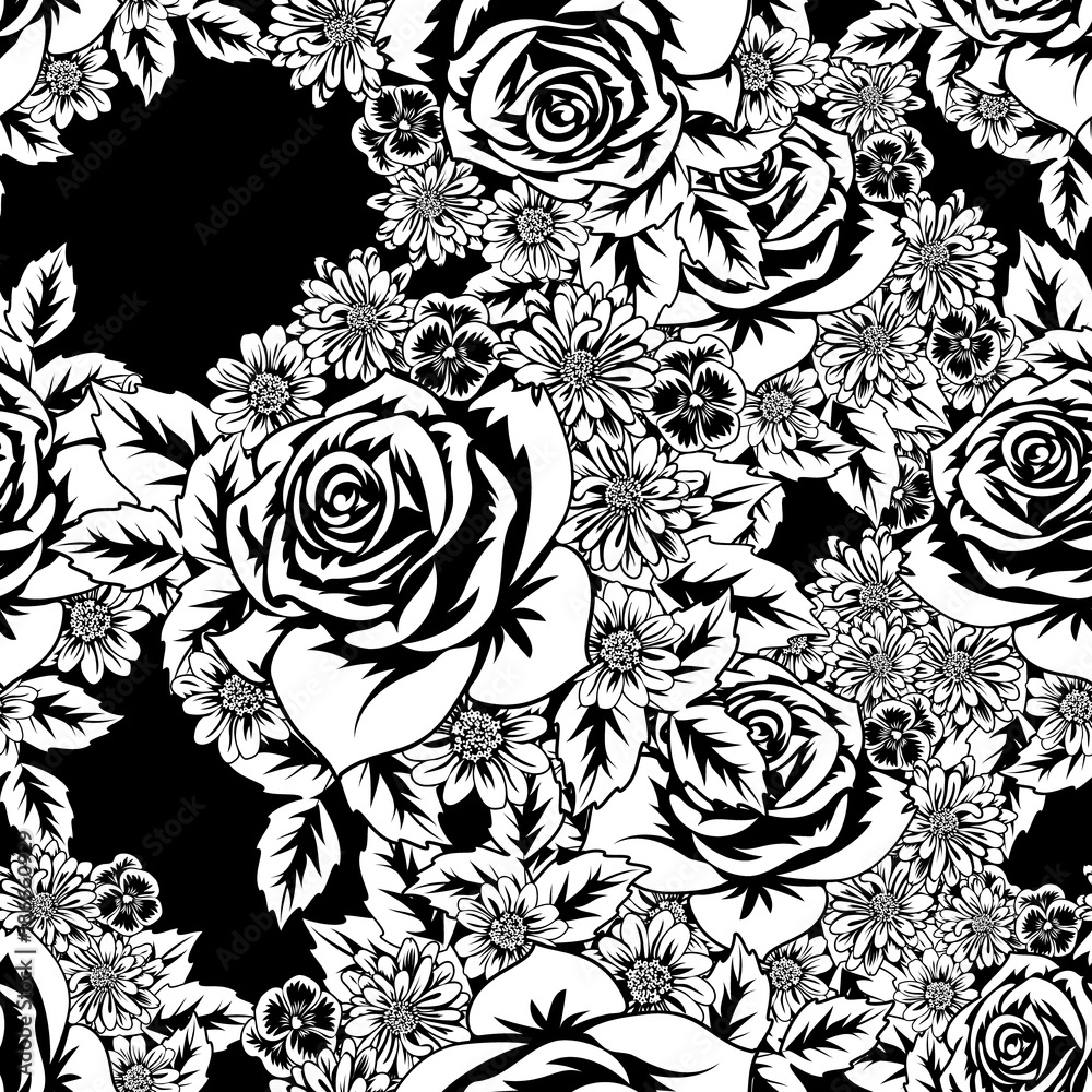 seamless monochrome pattern seamless monochrome pattern