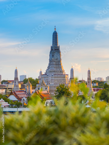 Vertical image of Wat Arun in Bangkok, Thailand.