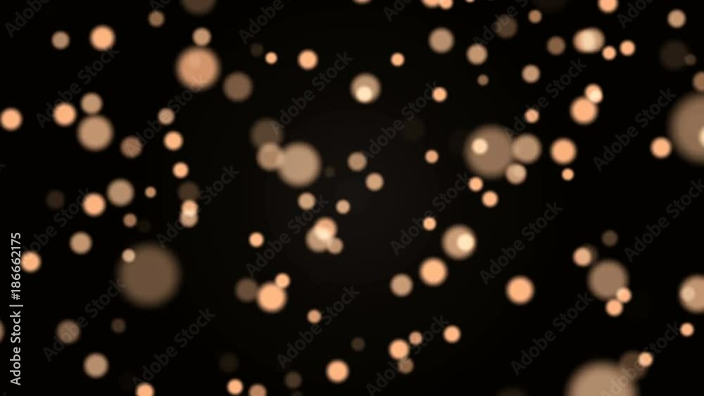 Background animation with shining bokeh sparkles.