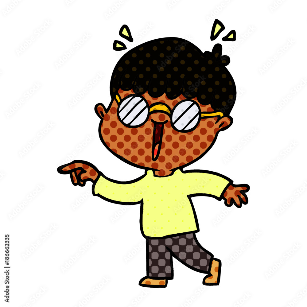 cartoon boy wearing spectacles cartoon boy wearing spectacles