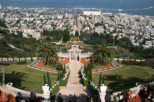 Haifa, Blick von den Bahai-Gärten