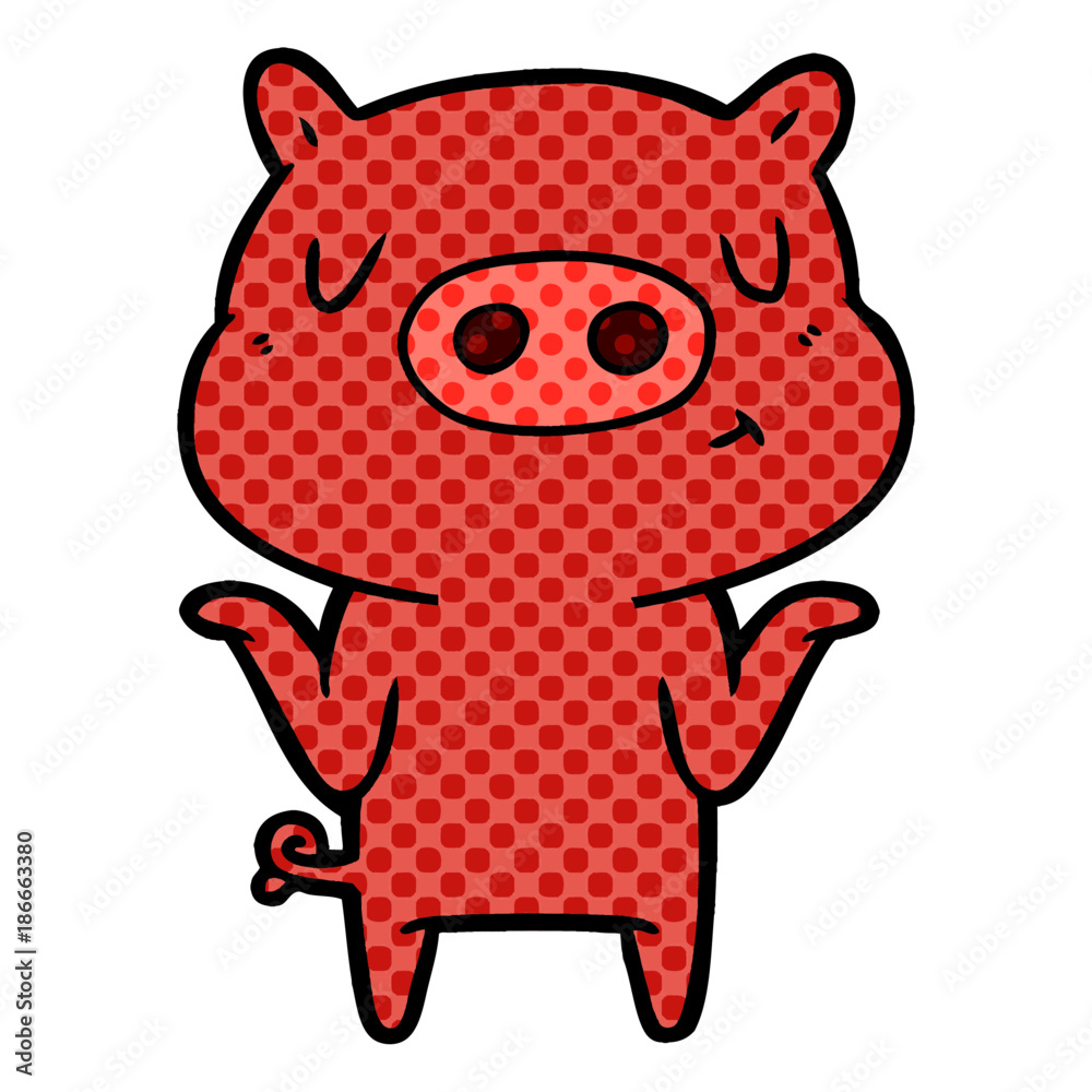 cartoon content pig