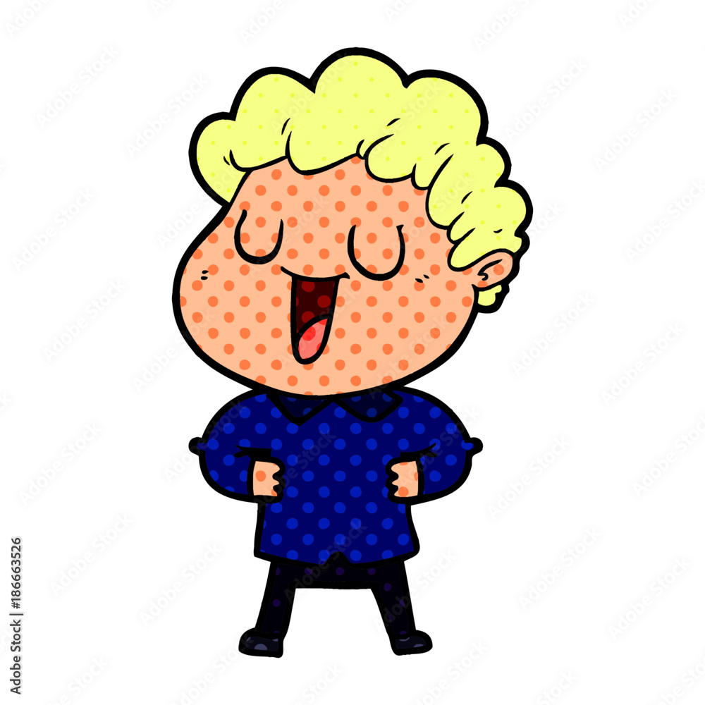 laughing cartoon man laughing cartoon man