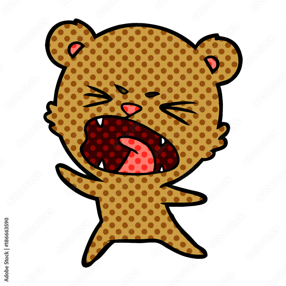 angry cartoon bear angry cartoon bear