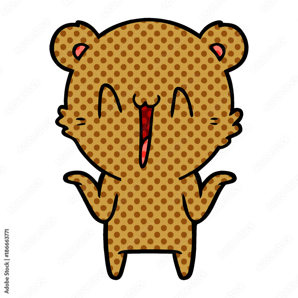 Fototapeta premium happy bear cartoon